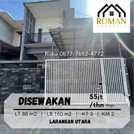 DISEWAKAN RUMAH NEMPEL KOMPLEK DKI