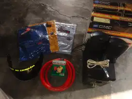 Speaker regulator selang kaos kaca helm