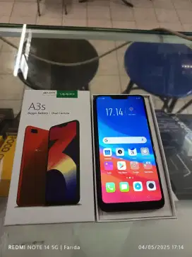 Oppo A3s 6/128gb bekas fullset normal bisa TT