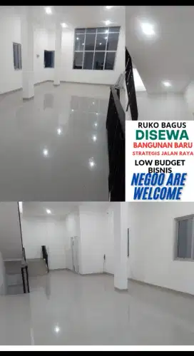 Disewa Ruangan Ruko Lantai Atas Baru Bagus