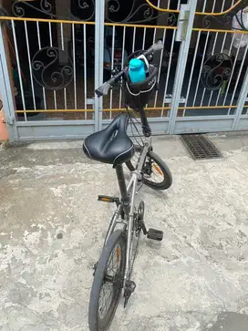 SEPEDA ECOSMO 9 silver like new