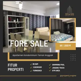 Jual murah 2br kondo TA furnished bagus best view dekat mal CP halte