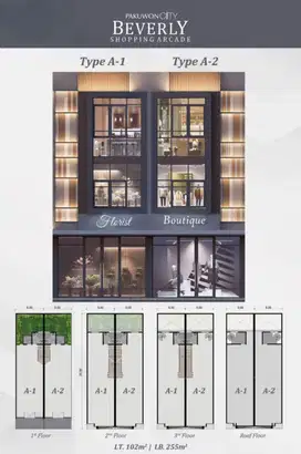 RUKO BEVERLY BARU GRESS PAKUWON CITY SEBRANG HOKKY SUPERMARKET