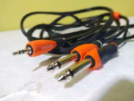 Kabel bespeco SLYMSJ 3.5 trs to 2 1/4 ts stereo 3meter
