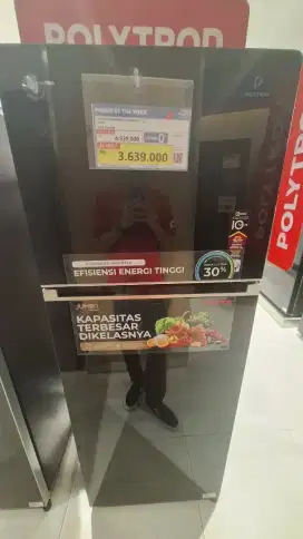 Promo KREDIT KULKAS POLYTRON 2 PINTU 260L