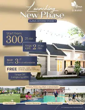 Rumah ALANA CEMANDI 7, harga lounching, dekat OERR,TOL Bandara