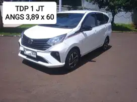 TDP Hanya 1 Juta Daihatsu Sigra R Deluxe AT 2023 Putih