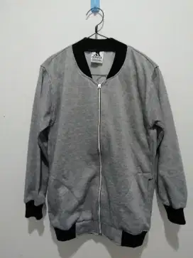 Jaket Casual warna Abu Muda - Adem Lembut - NO MINUS