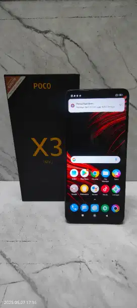 Poco x3 nfc 8/128  hp dus no minus lecet pemakaian