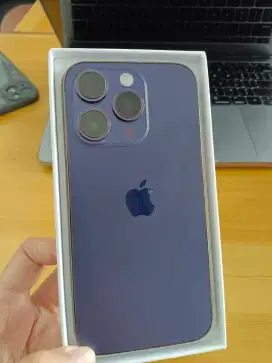 IPHONE 14 PRO 256 GB DEEP PURPLE MULUS NO MINUS