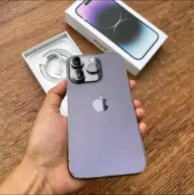 Iphone 14 Pro Max 256 Purple Full Set OEM Resmi Beacukai