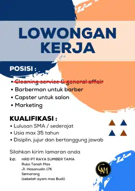 Dibutuhkan segera