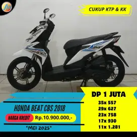 JUAL CEPAT HONDA BEAT CBS TAHUN 2018 BERGARANSI CASH KREDIT