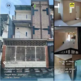 Dijual Ruko 3 Lantai Poros Jalan Dahlia Dalam Kota Strategis Nego CR