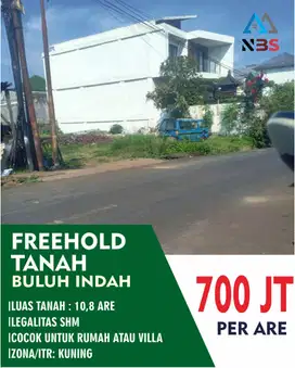 Dijual Tanah Strategis Siap Bangun, Lokasi Bulu Indah Denpasar Barat