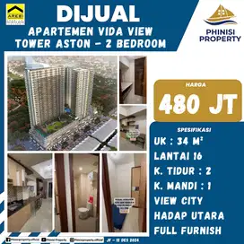 DIJUAL APARTEMEN 2BR FULL FURNISH DI VIDA VIEW APARTMENT PANAKKUKANG