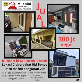 DIJUAL RUMAH bisa untuk kosan Lokasi Cibiru dekat RM Ponyo KAB BANDUNG