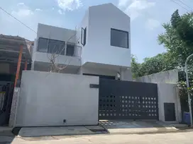 Jual rumah di Cisaranten Kulon Arcamanik desain minimalis kontemporer
