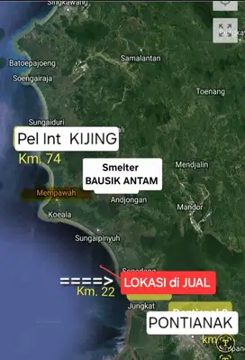 TANAH STRATEGIS DEKAT PELABUHAN INTERNASIONAL KIJING KALBAR