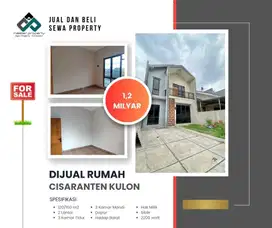 Jual rumah termurah 2 lantai di Cisaranten Kulon Arcamanik Bandung