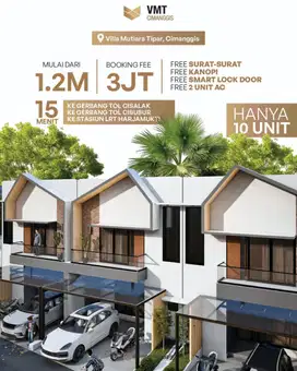 Rumah modern di Timur Jakarta perbatasan Cibubur - Siap huni