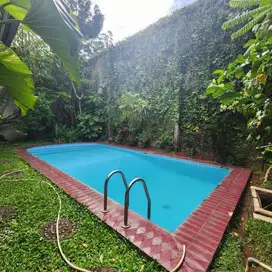 Rumah Ada Kolam Renang Halaman Taman Luas di Pondok Labu Jaksel