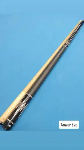 Anwar Evo custom cue Joimt wavy full inlaid stik billiard