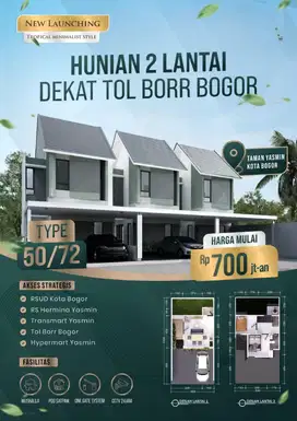 Rumah Strategis Di Taman Yasmin Bogor Kota, Murah Baru Shm Jual Dijual
