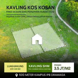 Investasi tanah kavling strategis kost kos kosan kampus IPB bogor