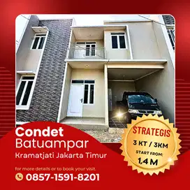 Rumah 2 Lantai dalam Cluster di Batu Ampar - Kramatjati, Jakarta Timur
