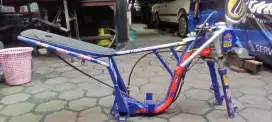Rangka motor drag alumunium