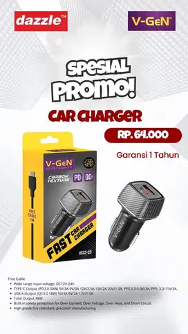 car charger vgen fast charging