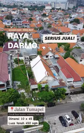DIJUAL BANGUNAN KOMERSIAL JL TUMAPEL DEKAT RAYA DARMO STRATEGIS MURAH