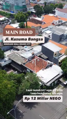 DIJUAL RUMAH KOMERSIAL RAYA KACAPIRING SEBERANG GRAND CITY STRATEGIS