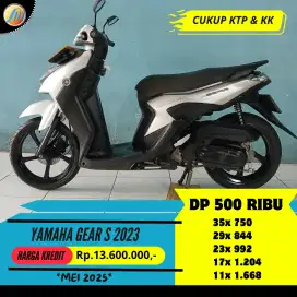 YAMAHA GEAR S 2023 KREDIT MURA DP CUKUP 500RIBU ANGSURAN SANGAT RINGAN