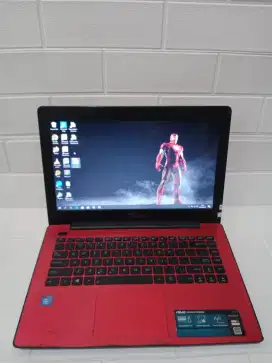 Laptop Murah Asus X453ma merah Celeron ram 8gb HDD 500gb