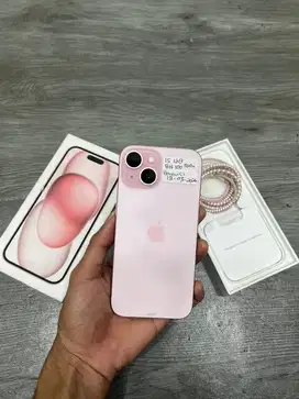 Iphone 15 128gb pink bh 100% second like new