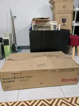Kompor gas dua tungku rinnai RI 712 bgx baru