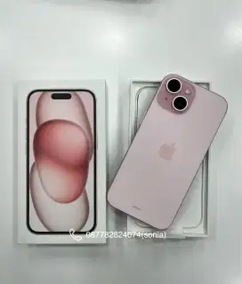 Cicilan 0% apple iPhone 15 128GB pink bebas 2 kali angsuran