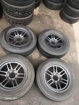 Enkei rpt ring 18 lebar 9 pcd 6x139,7 et 0 ban 265/60 R18 fortuner dll