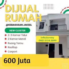 Dijual Rumah Cluster 2 Lantai Akses mobil bisa custom Kebagusan Jaksel