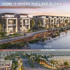 Rumah baru Pasadena Lake Pik2 hunian tepi danau dgn konsep attic room
