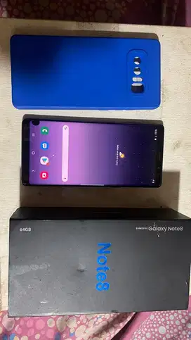 Samsung note 8 6/64gb sein fullset lcd minus shadow tompel