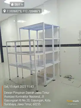 Rak besi siku serbaguna rak besi siku lubang rak besi siku 5 susun