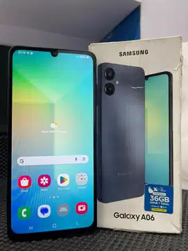 Samsung A06 4+4/64GB Black Second Komplit Garansi Resmi Oktober 2025