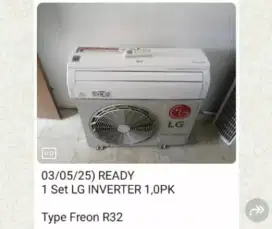 Ac Bekas LG inverter R32 1 pk
