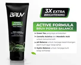 Bruv power balance face wash