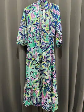 Dress wanita corak
