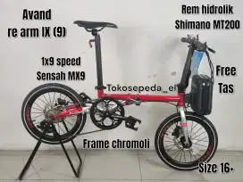 Avand re arm IX (9) chromoly rem hidrolik metalik red