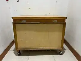 MEJA LACI KAYU SERBAGUNA KONDISI MULUS!! HANDMADE